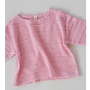Millk size 8 blush knit tee EUC